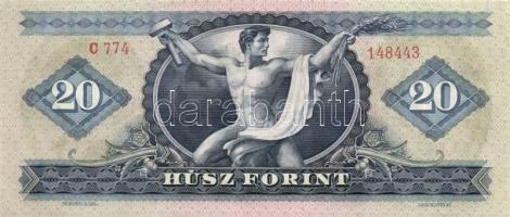1969. 20Ft (5x) színváltozatok is köztük T:I,II