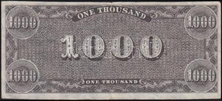 Amerikai Konföderációs Államok 1861. 1000$ fakszimile kiadás T:III / Confederate States Of America 1...