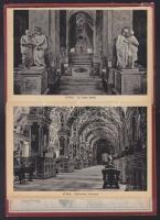 Róma - 32 képet tartalmazó díszes, keménykötésű leporello panorámaképpel és térképpel