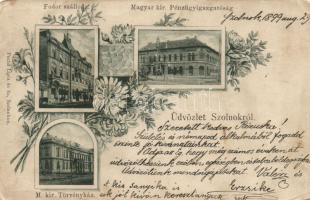 1899 Szolnok a Fodor Szállodával (fa)