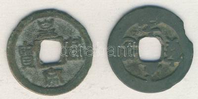 Kínai Császárság / Northern Sung 995-998. Chih-Tao Cash T:3 / C:F + 1038-1039. Pao-Yuan 1 Cash T:2- / C:VF