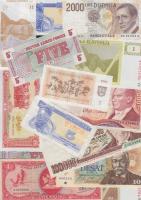 Vegyes magyar és külföldi papírpénz tétel, összesen 125db T:vegyes / Mixed Hungarian and world paper...