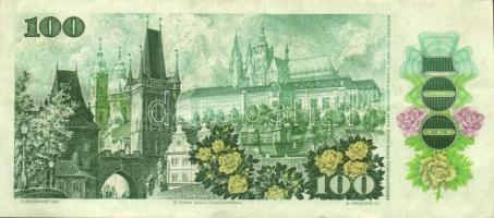 Csehszlovákia 1989. 100K (2x) T:II-,III / Czechoslovakia 1989. 100 Korun C:VF,F