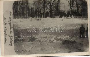 Gliwice / Gleiwitz temető - 2 db fotólap a világháború pusztításáról