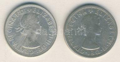 Ausztrália 1960-63. 1Fl Ag (2x) T:2-,3+ ph. / Australia 1960-63. 1 Florin Ag (2x) C:VF,F+