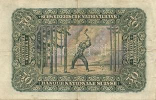 Svájc 1924.4.1. 50Fr T:III / Switzerland 1924.1.April 50 Francs C:F