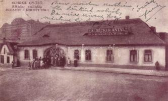 Budapest I. Tabán; Schreil Győző Albäcker vendéglője (fl)
