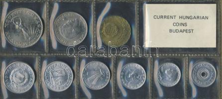 1980. 2f-10Ft 9db klf érmés forgalmi sor fóliatokban T:1