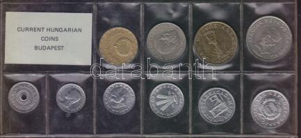 1985. 2f-20Ft 10db klf érmés forgalmi sor fóliatokban T:1