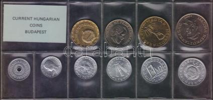 1987. 2f-20Ft 10db klf érmés forgalmi sor fóliatokban T:1