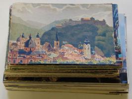 kb. 200 db színes, modern városképes lap - sok használatlan, számos görög