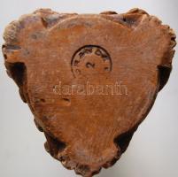 Jelzett tajtékkő gyertyatartó / candle holder 22 cm