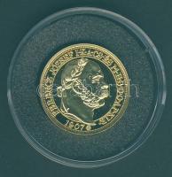 1907. 100K Ag utánverete aranyozva T:PP Tanúsítvánnyal! Csak 2009db!