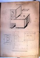 cca 1900 Allerei Herde - mindenfajta tűzhely nagyméretű dekoratív reklámmappa 53 táblaképpel, komple...