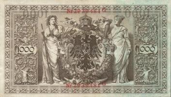 Német Birodalom 1910. 1000M (7x) T:I,II / German Empire 1910. 1000 Mark (7x) C:Unc,XF