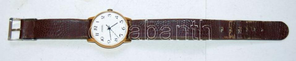 Szovjet gyártmányú férfi karóra szíjjal, működőképes, jó állapotban / Soviet watch, works well