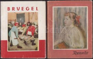 Képzőművészeti Alap Kiadóvállalata Bp. 1959.:11db különböző könyv festőkről (Matisse, Bruegel, Renoi...