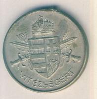 Horthy Vitézségért katonai kitüntetés fül nélkül T:2/3