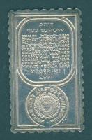 1982. "MLSZ-Labdarúgó VB" bélyeg formájú Ag emlékérem T:PP Eredeti plasztiktokban!