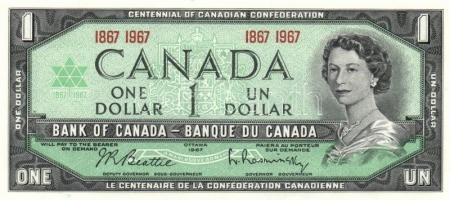 Kanada 1967. 1$ Centennial emlékkiadás T:I