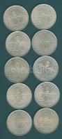 1992-93. 200Ft Ag "MNB" és "Deák" (10x) T:2,3