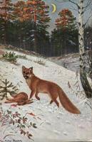 9 db háború előtti Kutya motívumlap, közte néhány Vadász motívum is