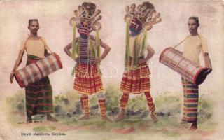 Devil dancers, folklore, Ceylon