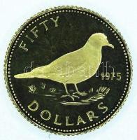 Bahama-Szigetek 1975. 50$ Au(917) "Függetlenség I. évfordulója"  2,73g (d=17mm) T:PP / Bahamas 1975. 50$ Au(917) "1st Anniversary of Independence" 2,73g C:PP (Proof)