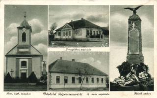 Répceszemere katonai emlékművel (Rb)