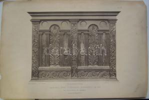 7 db klf régi rajz, nyomat és díszletterv