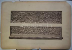 7 db klf régi rajz, nyomat és díszletterv