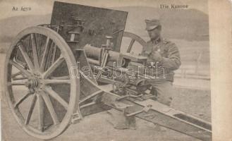 Military WWI Hungarian artillery, cannon
