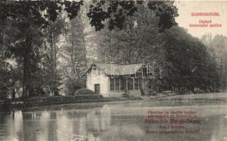 Szamosújvár park, ice-skating pavilion