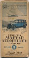 1941 Magyar Touring Club hivatalos autóstérkép Budapest-Bécs (borítója kissé sérült)