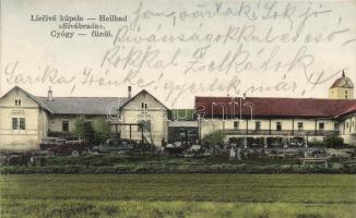 Sibrafürdő spa with automobiles