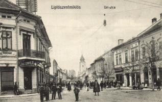 Liptószentmiklós Úri street, the shop of Gyula Lerchenfeld