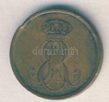 Német Államok/Hannover 1851B 2Pf T:3 ph. / German States/Hannover 1851B 2 Pfennig C:F edge error