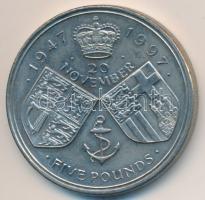 Nagy-Britannia 1997. 5Ł "Erzsébet és Fülöp-aranylakodalom" T:1- / Great Britain 1997. 5 Po...