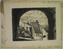 3 db Malanics jelzésű rézkarc cca 20x30 cm