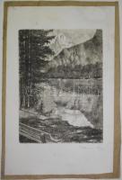 3 db Malanics jelzésű rézkarc cca 20x30 cm