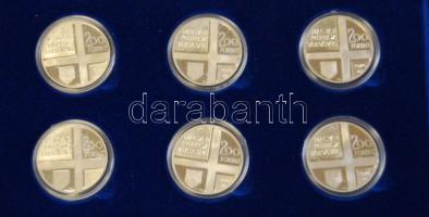 1976-1977. 200Ft Ag "Derkovits, Szinyei, Munkácsi, Mányoki, Rippl-Rónai, Csontváry" a komp...