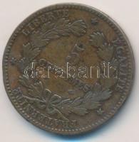 Franciaország 1876a 5c Br T:2 / France 1876A 5 Centimes C:XF