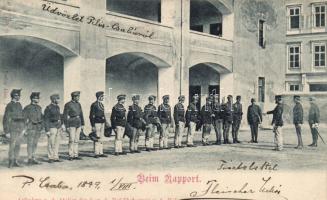 1899 Piliscsaba Tábor sorakozó (levágott / cut)