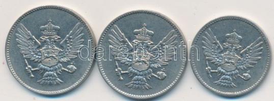 Montenegró / Montenegro 1906. 10 Para + 20 Para + 1914. 20 Para T:2+,2 / C:XF+,XF