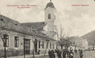 Huszt savings bank, church and court