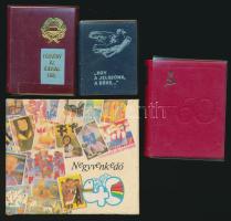 4 db klf témájú minikönyv: VIT történet, Negyvenkedő, Törvény az ifjúságról, 60 éves a Szovjetunió