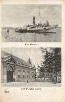 Érd hajóállomás és a Gróf Wimpfen-kastély, Divald és Monostory