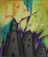 Jelzés nélkül: Arcok, olaj-vászon 50x60 cm