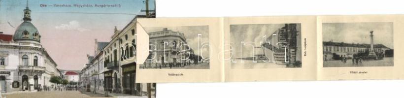 Dés with railway station leporellocard