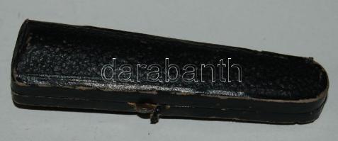 ~1930 Szipka fém díszítéssel kis dobozkában 7cm